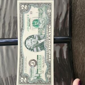Collectible  Las Vegas Two Dollar Bill in Display Case